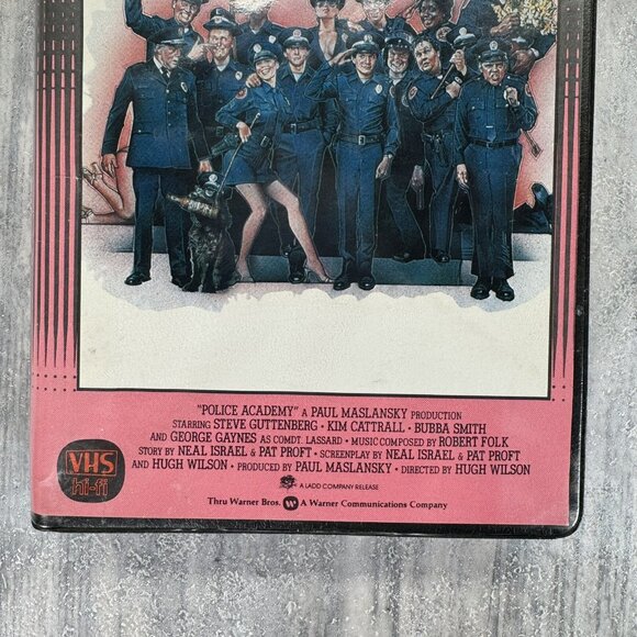Police Academy VHS Warner Home Video - Black Clamshell Vintage Rare - Picture 3 of 13